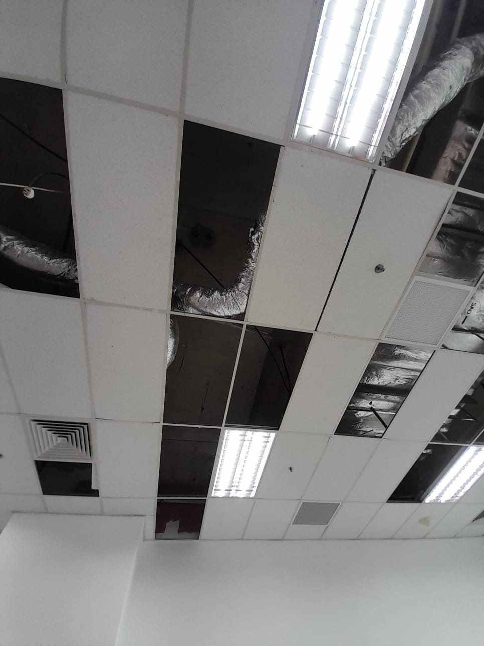 AR Engineering Ceiling Partition Singapore — drywall partition wall construction in progress